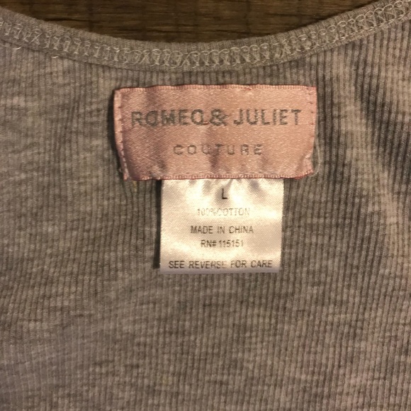 Romeo & Juliet Sequins silver size medium tank - Picture 4 of 4